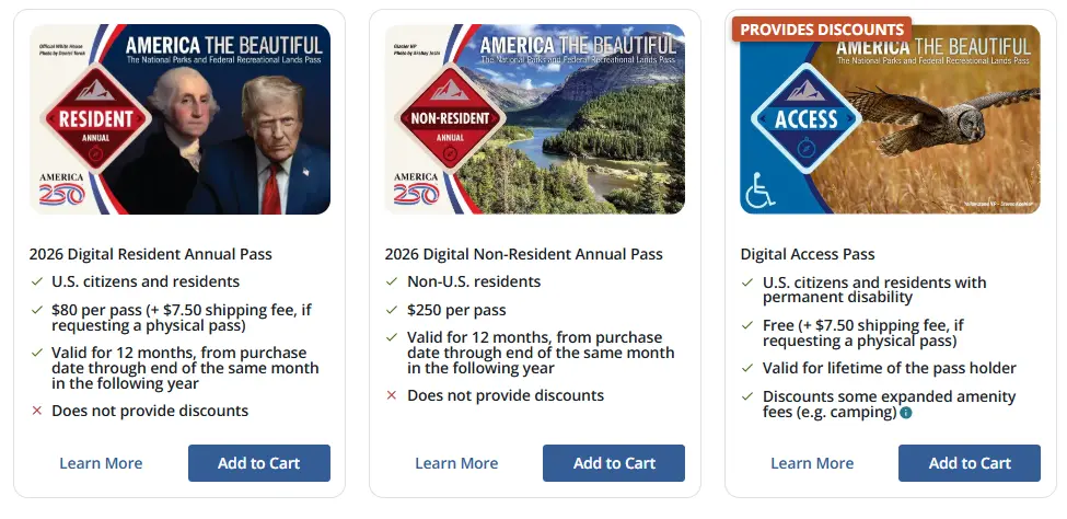 America the Beautiful Passes
